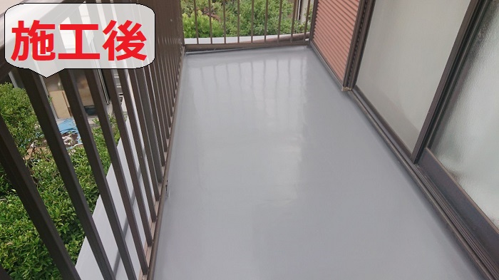 ベランダ雨漏り修理後