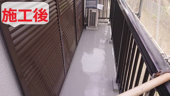 ベランダ防水後
