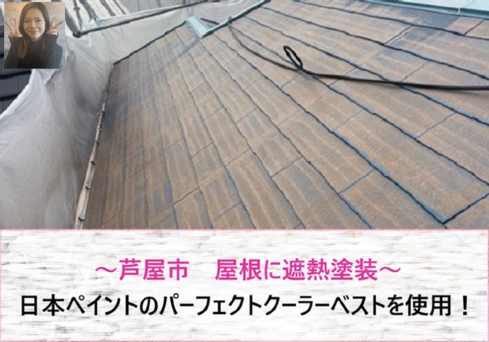 芦屋市 日本ペイントのパーフェクトカラーベストで屋根に遮熱塗装!【サキブログ】