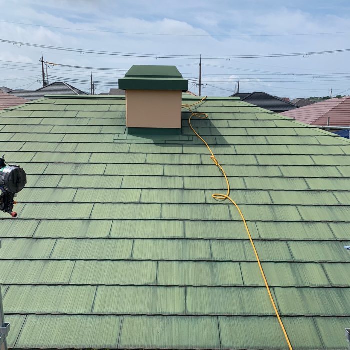 カバー工法前のカラーベスト屋根