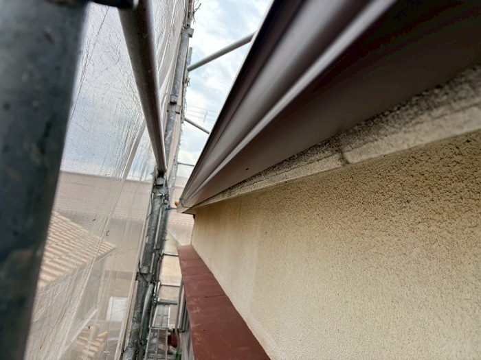 PC50を取り付けた軒樋