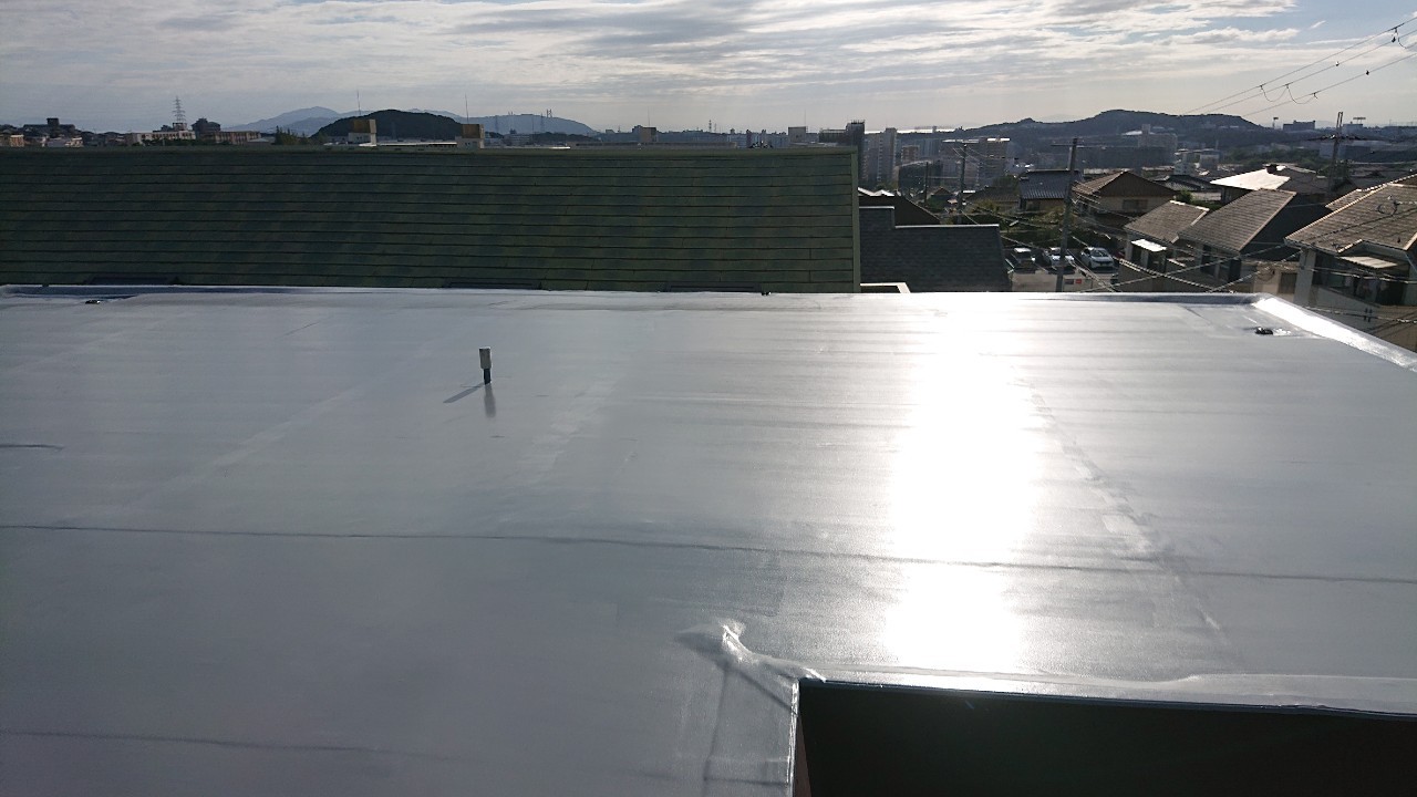 神戸市須磨区で屋上防水完了写真