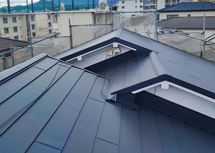 尼崎市での戸建て瓦屋根リフォーム完了