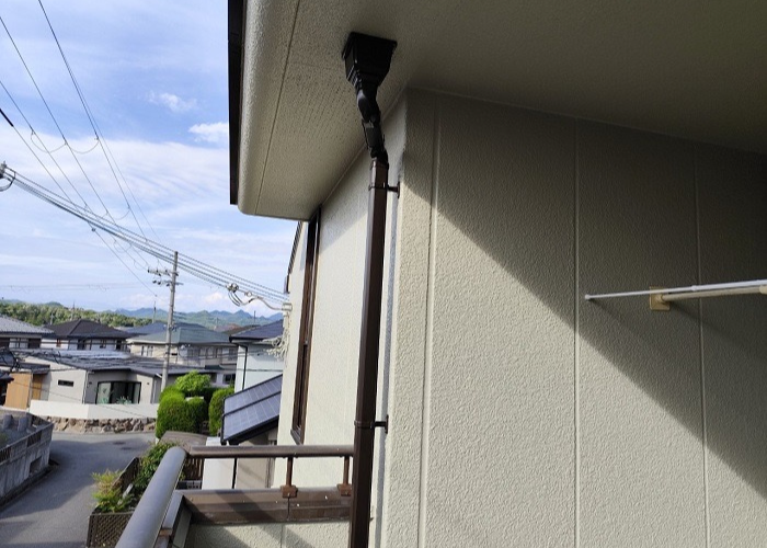 丹波篠山市　竪樋交換完了