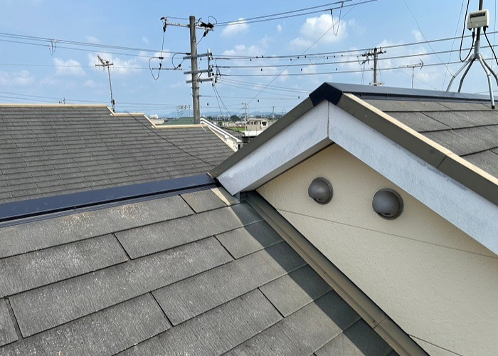 朝来市　価格５万円の棟板金交換完了