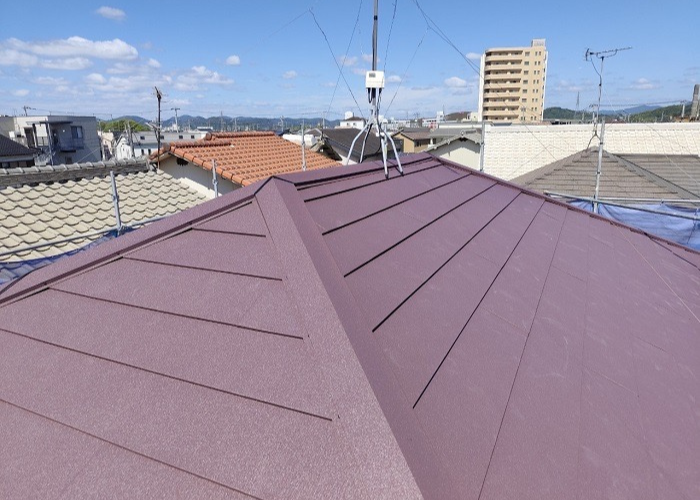 朝来市　スーパーガルテクトを使用した改修工事完了