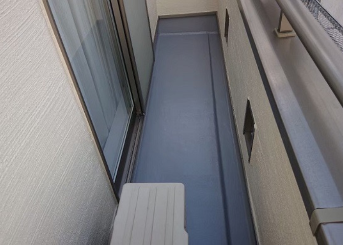 丹波篠山市　ベランダFRP防水工事完了