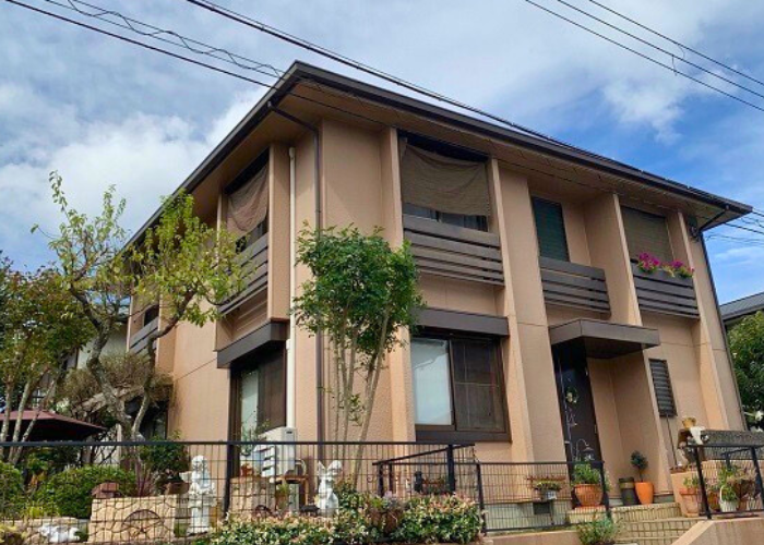 丹波篠山市　外壁塗装工事を行う前の様子