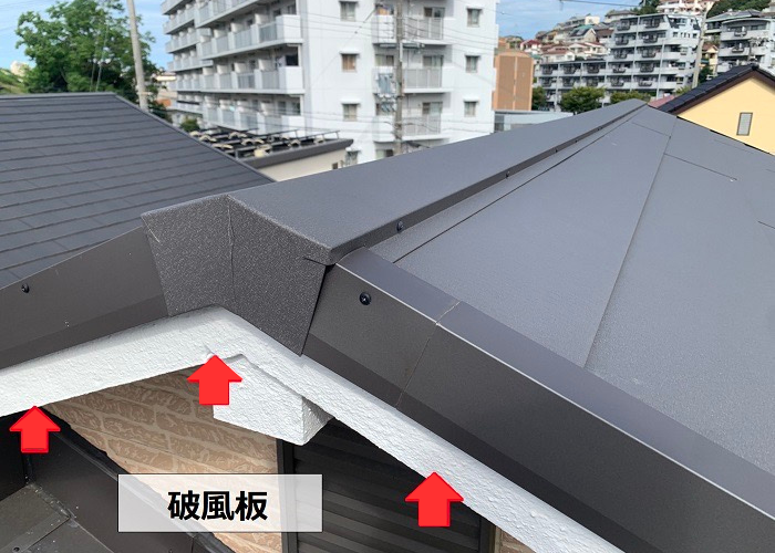 丹波篠山市　破風板の様子