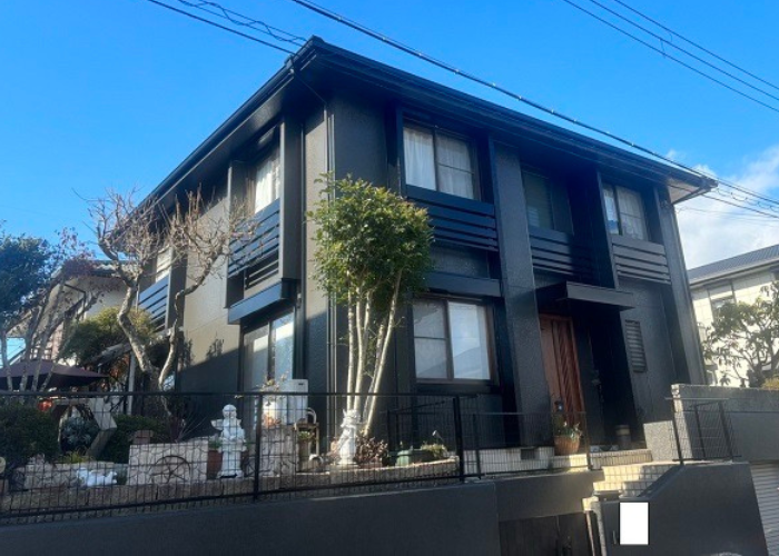 丹波篠山市　外壁塗装が完了した後の様子